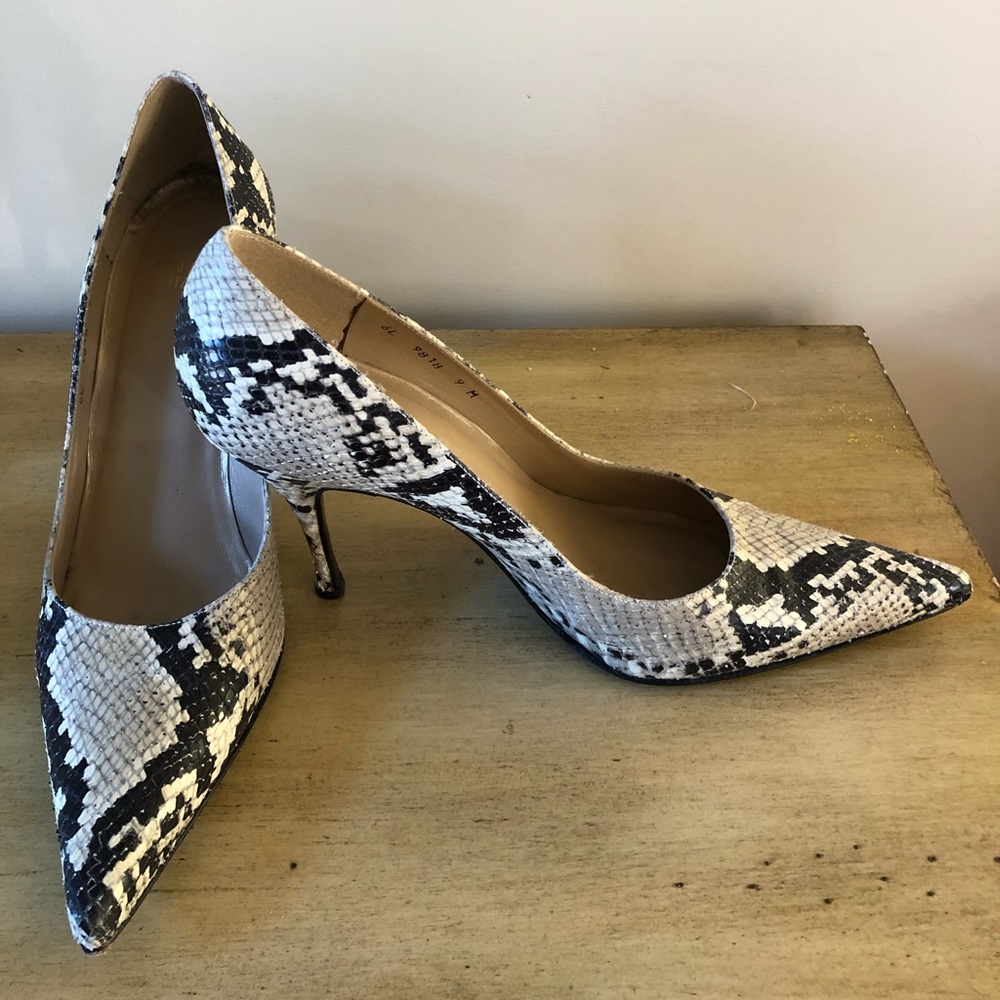 Stuart Weitzman vintage snakeskin pumps